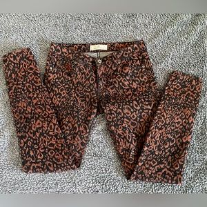 Dakota Collective cheetah print Khloe jeans